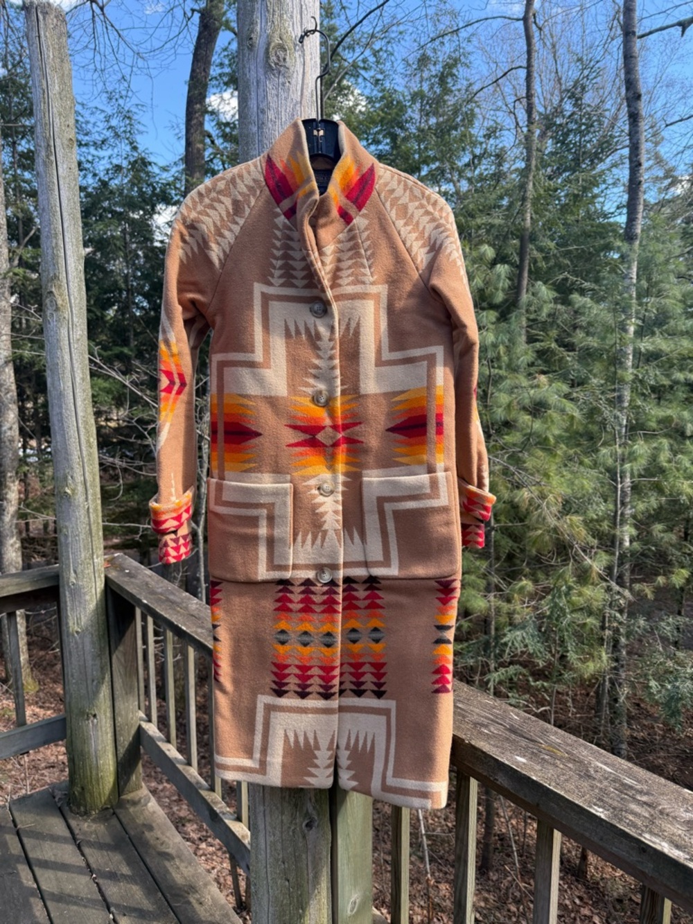 Pendleton Harding Print Blanket Jacket